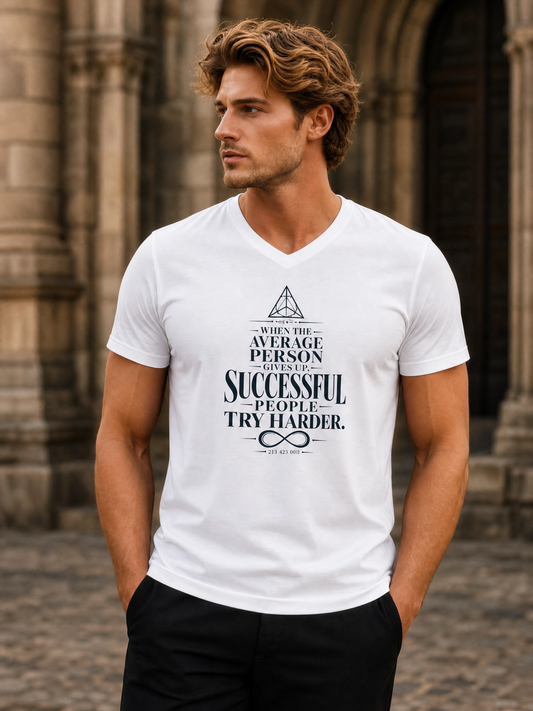 Unisex Short Sleeve V-Neck T-Shirt