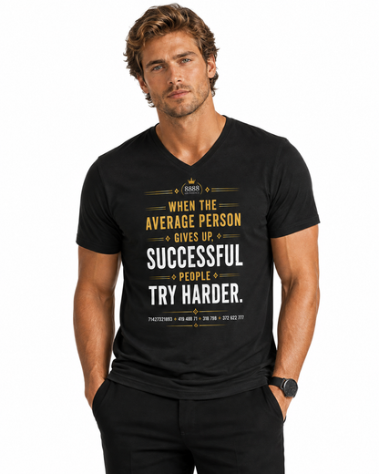 Unisex Short Sleeve V-Neck T-Shirt