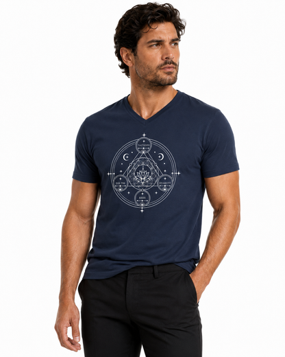 Unisex Short Sleeve V-Neck T-Shirt
