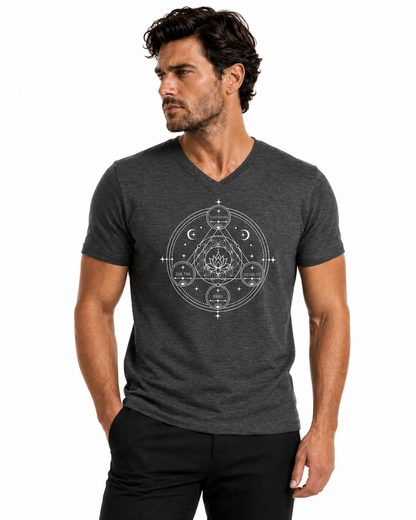 Unisex Short Sleeve V-Neck T-Shirt