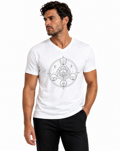 Unisex Short Sleeve V-Neck T-Shirt